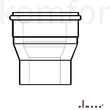 Kép 1/2 - Almeva LIK koncentrikus bővítő idom 60/100-80/125 mm PPH/PPH