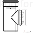 Kép 1/2 - Almeva LIK koncentrikus ellenőrző egyenes idom 60/100 mm PPH/PPH