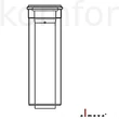 Kép 1/2 - Almeva LIK koncentrikus füstcső 1 m 80/125 mm PPH/PPH