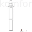 Kép 1/2 - Almeva LIK koncentrikus tetőátvezető idom (komplett) 1,1 m 60/100 mm PPH/PPH