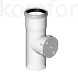 Kép 2/2 - Almeva STARR szimpla falú ellenőrző egyenes idom 80 mm PPH