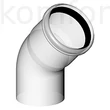 Kép 2/2 - Almeva STARR szimpla falú füstcső könyök idom 45° 80 mm PPH