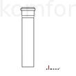 Kép 1/2 - Almeva STARR szimpla falú füstcső 1 m 80 mm PPH