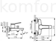 Kép 2/2 - Kádtöltől csaptelep fekete Ferro Stratos Black BSC1BL