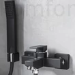 Kép 3/3 - Kádtöltő csaptelep fekete Ferro Zicco Black BZI1BL