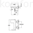 Kép 2/2 - Kádtöltő csaptelep fekete Teka Formentera 62121020NC