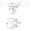 Kép 2/2 - Kádtöltő csaptelep Teka Formentera 621210200