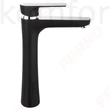 Kép 1/2 - Mosdó csaptelep magasított fekete-króm Ferro Algeo Square Black Chrome BAQ2LBLC