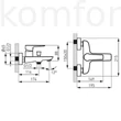 Kép 2/2 - Kádtöltő csaptelep fehér-króm Ferro Adore White Chrome BDR1