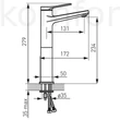 Kép 2/2 - Mosdó csaptelep magasított fekete Ferro Stratos Black BSC2LBL