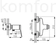 Kép 2/2 - Zuhany csaptelep fekete Ferro Stratos Black BSC7BL