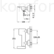 Kép 2/2 - Zuhany csaptelep fekete Teka Formentera  62231020NC