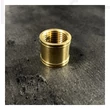 Kép 1/2 - Réz idom menetes réz karmantyú 1/4"