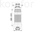 Kép 2/2 - Wc alkatrész Wc bekötő flexibilis Styron STY 530-F