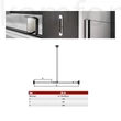 Kép 2/2 - Zuhanyfal Walk-in 120x200 Aquatrend NB-120