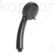 Kép 1/2 - Zuhanyfej kézi 3 funkciós fekete Ferro Cortessa Black S330BL-B