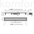 Kép 2/3 - Zuhanyfolyóka Alcaplast APZ10 Simple 650 mm-es zuhanylefolyó