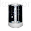 Kép 1/4 - Zuhanykabin 100x100x215 fekete Aqualife hidromasszázs zuhanykabin Brill 8810A