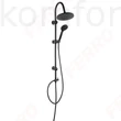 Kép 1/2 - Zuhanyszett fej és kézizuhannyal Ferro Rondo Black NP21-BL