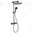 Kép 1/3 - Zuhanyszett fejzuhannyal és termosztátos csapteleppel Ferro Trevi Black NP75-TRV7U-BL