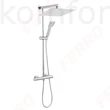 Kép 1/2 - Zuhanyszett fejzuhannyal és termosztátos csapteleppel Ferro Trevi Square NP75SQ-TRV7U