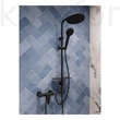 Kép 2/3 - Zuhanyszett esőztető funkcióval Ferro Rondo Lux Black NP23-BL