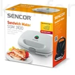 Kép 3/3 - Szendvicssütő Sencor SSM 3100
