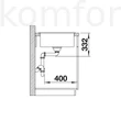 Kép 3/4 - Mosogató 860x500 mm Blanco ZIA 5S egymedencés gránit mosogatótálca csepptálcával jázmin