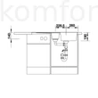 Kép 4/4 - Mosogató 1000x500 mm Blanco ZIA 6S egymedencés gránit mosogatótálca csepptálcával és gyümölcsmosóval fehér