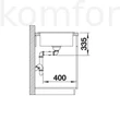 Kép 3/4 - Mosogató 860x500 mm Blanco ZIA 9 kétmedencés gránit mosogatótálca pezsgő