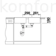 Kép 4/4 - Mosogató 860x500 mm Blanco ZIA 9 kétmedencés gránit mosogatótálca pezsgő