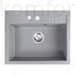 Kép 1/2 - Mosogató 580x480 mm Ferro Mezzo II egymedencés gránit mosogatótálca szürke DRGM1/48/58GA