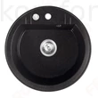 Kép 1/2 - Mosogató 510 mm átmérővel Ferro Mezzo II egymedencés gránit mosogatótálca grafit shine DRGM1/51HA