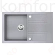 Kép 1/2 - Mosogató 780x480 mm Ferro Mezzo II egymedencés gránit mosogatótálca szürke DRGM48/78GA