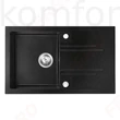 Kép 1/2 - Mosogató 780x480 mm Ferro Mezzo II egymedencés gránit mosogatótálca grafit DRGM48/78BA