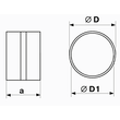 Kép 2/2 - VENTS 212 műanyag csőtoldó körcsatornához 125 mm