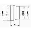 Kép 2/2 - VENTS 211 műanyag szűkítő körcsatornához 100 mm/125 mm