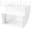Kép 1/2 - VENTS 5252 90°-os függőleges könyök laposcsatornához 55 x 110 mm