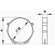 Kép 2/2 - VENTS 16 felfogató bilincs körcsatornához 100 mm