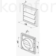 Kép 3/3 - VENTS gravitációs zsalu MV 120 VJ ABS