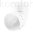 Kép 1/2 - VENTS 121 90°-os könyök körcsatornához 100 mm