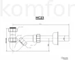 Kép 2/2 - Bidé szifon HC-23 McAlpine