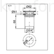 Kép 2/2 - Leeresztőszelep 5/4" STY Click-Clack KL-01