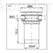 Kép 2/2 - Leeresztőszelep 5/4" STY Click-Clack KL-02