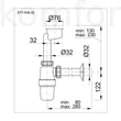 Kép 2/2 - Piszoár szifon excenteres STY-535-32