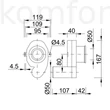 Kép 2/2 - Piszoár szifon rejtett STY-535-2