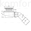 Kép 2/2 - Zuhanytálca szifon 60 mm ALC-A471CR-60 Alcaplast