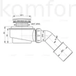 Kép 2/2 - Zuhanytálca szifon 50 mm ALC-A491CR-50 Alcaplast