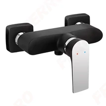 Zuhany csaptelep fekete-króm Ferro Algeo Square Black Chrome BAQ7BLC Zuhany csaptelep fekete-króm Ferro Algeo Square Black Chrome BAQ7BLC