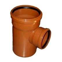 Szennyvízcső idom KG T idom szűkített 160-110 műanyag csatornacső idom Szennyvízcső idom KG T idom szűkített 160-110 műanyag csatornacső idom